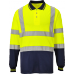 Portwest High Visibility Two-tone Long Sleeved Polo Shirt