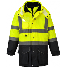 Portwest 300d Breathable Hi-vis 7 In 1 Contrast Jacket