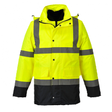 Portwest 300d Waterproof Hi-vis 4 In 1 Contrast Jacket