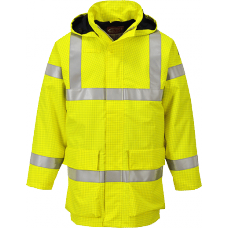 Portwest Bizflame Flame Resistant Hi Vis Lite Rain Jacket