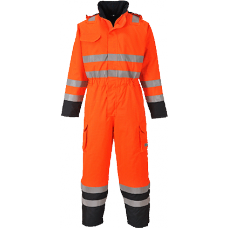 Portwest Bizflame Flame Resistant Hi Vis Rain Coverall