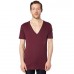 American Apparel Unisex Sheer Jersey Deep V-neck T-shirt (6456)