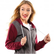 Awdis Just Hoods Retro Zoodie Full Zip Hooded Sweatshirt