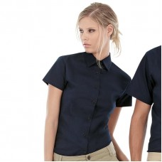 B & C Collection Women's Sharp Short Sleeve Blouse