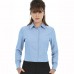 B&c Collection Women's Soft Collar Oxford Long Sleeve Blouse
