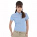 B&c Collection Women's Soft Collar Oxford Short Sleeve Blouse