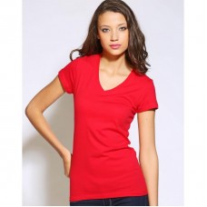 Bella Canvas Women's Jersey Short Sleeve V-neck T-shirt