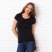 Bella Canvas Women's Sheer Mini Rib Crew Neck T-shirt