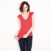 Bella Canvas Ladies Tori Sheer Rib Deep V Fashion T-shirt
