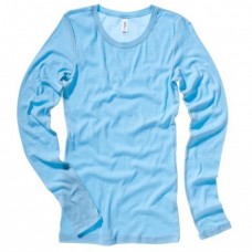 Bella Canvas Ladies Sophie Sheer Rib Long Sleeve Crew Neck T Shirt