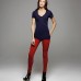 Bella Canvas Women's Lidia Tissue Jersey Deep V-neck Top