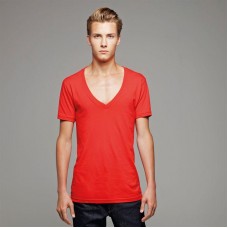 Bella Canvas Adult's Unisex Jersey Deep V-neck T-shirt