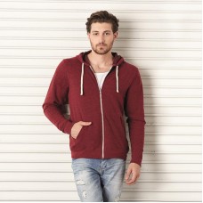 Bella Canvas Unisex Tri -blend Full Zip Hooded Sweatshirt