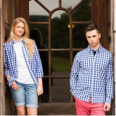 Front Row Men's Checked Cotton Shirt