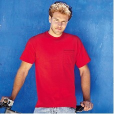 Fruit Of The Loom Adult's Heavyweight Pocket T-shirt