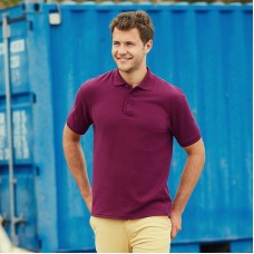 Fruit Of The Loom Adult's Heavyweight 65/35 Polo Cotton Polo Shirt