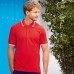 Fruit Of The Loom Adult's Unisex 100% Cotton Tipped Polo Shirt