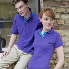 Henbury Men's Contrast 65/35 Poly/cotton Polo Shirt