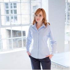 Henbury Ladies Long Sleeve Classic Oxford Shirt
