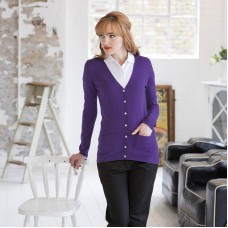 Women's V-button Cardigan