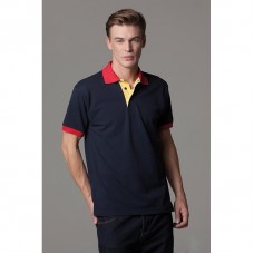 Kustom Kit Men's Contrast Collar And Placket Polo Shirt