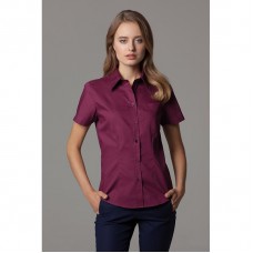 Kustom Kit Women's Premium Pocket Short Sleeve Oxford Blouse