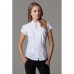 Kustom Kit Women's Continental Mandarin Collar Cap Sleeve Blouse