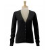 Russell Collection Women's Contemporary V-neck Knitted Cardigan