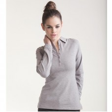 Skinni Fit Women's Slim Fit Stretch Fabric Long Sleeve Polo Shirt Skinni Fit Women's Slim Fit Stretch Fabric Long Sleeve Polo Shirt