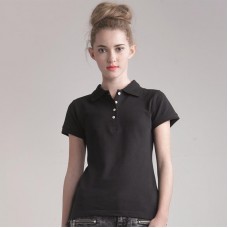 Skinni Fit Women's Thick And Thin Yarn Polo Shirt