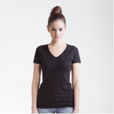 Skinni Fit Women's Stretch V-neck T-shirt