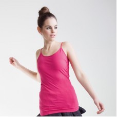 Skinni Fit Women's Adjustable Strap Spaghetti Vest Top