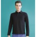 Skinni Fit Men's Stretch Fabric Long Sleeve Polo Shirt