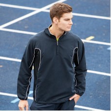 Tombo Teamsport Men's Contrast Piped 1/4 Zip Training Top