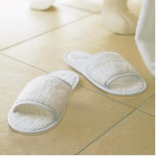 Towel City Adult's Classic Open Toe Terry Towelling Slippers