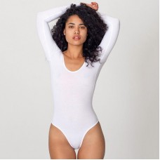American Apparel Women's Cotton Spandex Long Sleeve Bodysuit