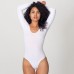 American Apparel Women's Cotton Spandex Long Sleeve Bodysuit
