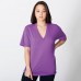 American Apparel Adult's Fine Jersey Short Sleeve V-neck T-shirt