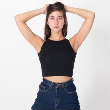 American Apparel Women's Cotton Spansex Sleeveless Crop Top