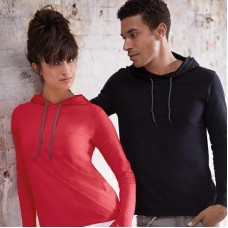 Anvil Adult Fashion Basic Long Sleeve Hooded Tee