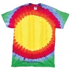 Colourtone Adult's Rainbow Sunburst T-shirt