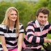 Front Row Women's Stripped Pique Polo Shirt