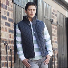 Front Row Men's Diamond Quilted Gilet