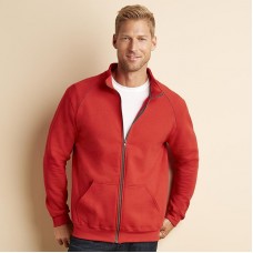 Gildan Adult's Contrast Piped Full Zip Fleece Jacket Gildan Adult's Contrast Piped Full Zip Fleece Jacket