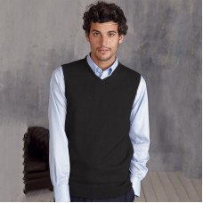 Kariban Men's Fitted Style Sleeveless V-neck Jumper
