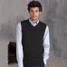 Kariban Men's Fitted Style Sleeveless V-neck Jumper