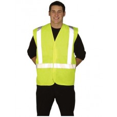 Supertouch Men's High Visibility One Band And Brace Vest