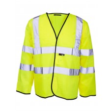 Supertouch Men's High Visibility Long Sleeved Vest