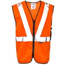 Supertouch Hi Vis Polycotton Orange Long Tracker Waistcoat