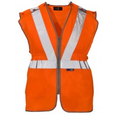 Supertouch Rail Industry Orange Hi Vis Long Tracker Waistcoat